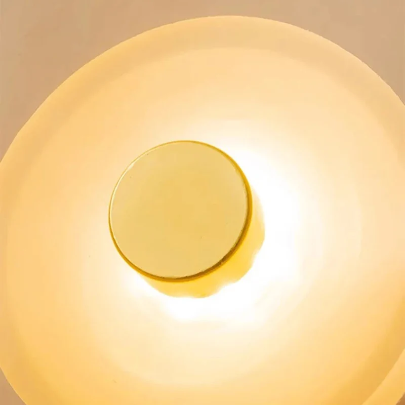 Premium Wandleuchte aus Glas und Stein für Räume 5-10m² – Éclat Ambre