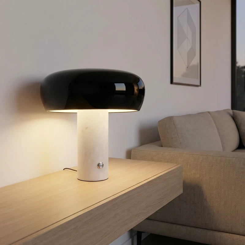 Kleine Nachttischlampe im skandinavischen Stil – Ovolis