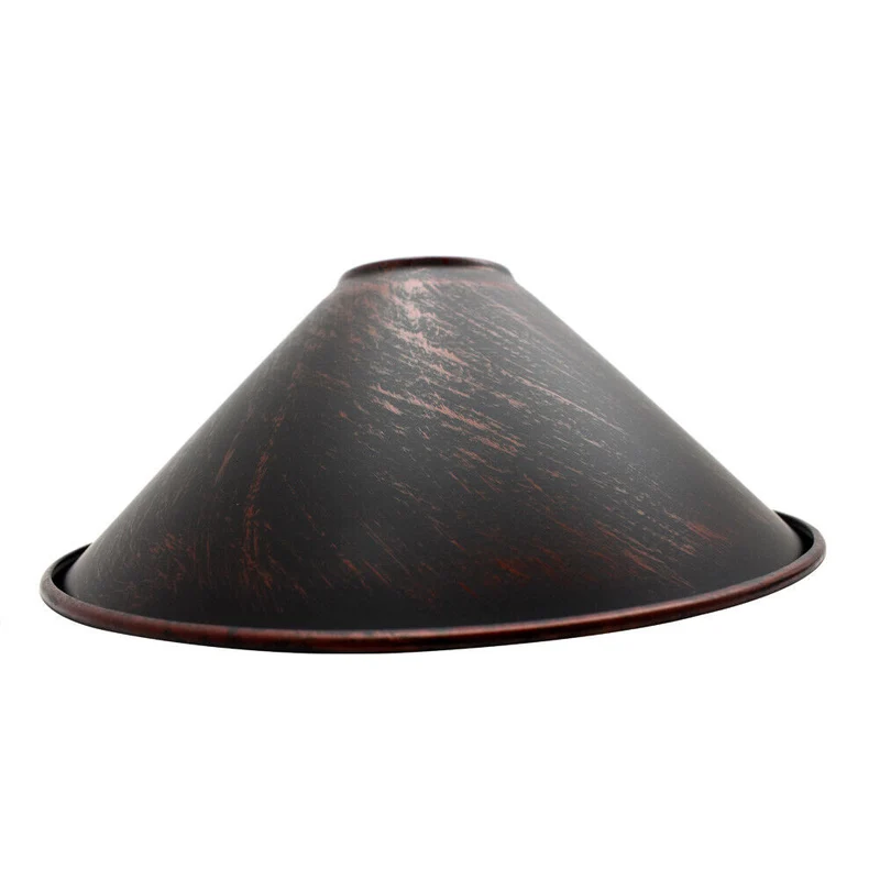 Industrielle Metallwandleuchte – Lampenschirm im Vintage-Stil mit reduzierter Platte~3426