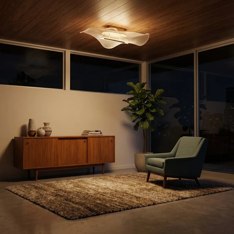 Vertikale Lampe mit futuristischen Ringen – Axion