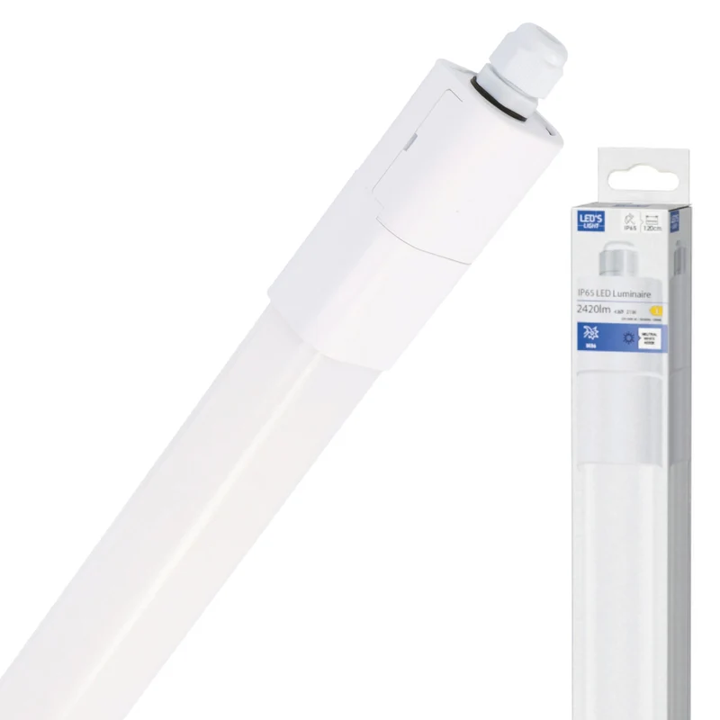LED-Feuchtraumleuchte Slim 120cm 21W neutralweiß IP65 - LED's Light