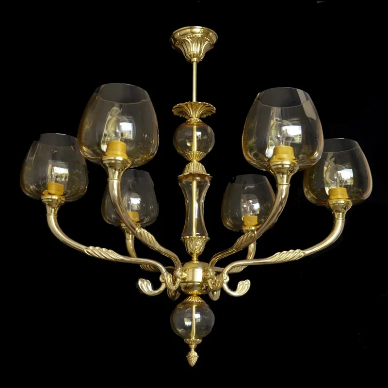 Casa Padrino Luxus Barock Kristall Kronleuchter Gold Ø 84 x H. 77 cm - Prunkvolle Messing Kronleuchter mit böhmischem Kristallglas - Barock Möbel - Edel & Prunkvoll