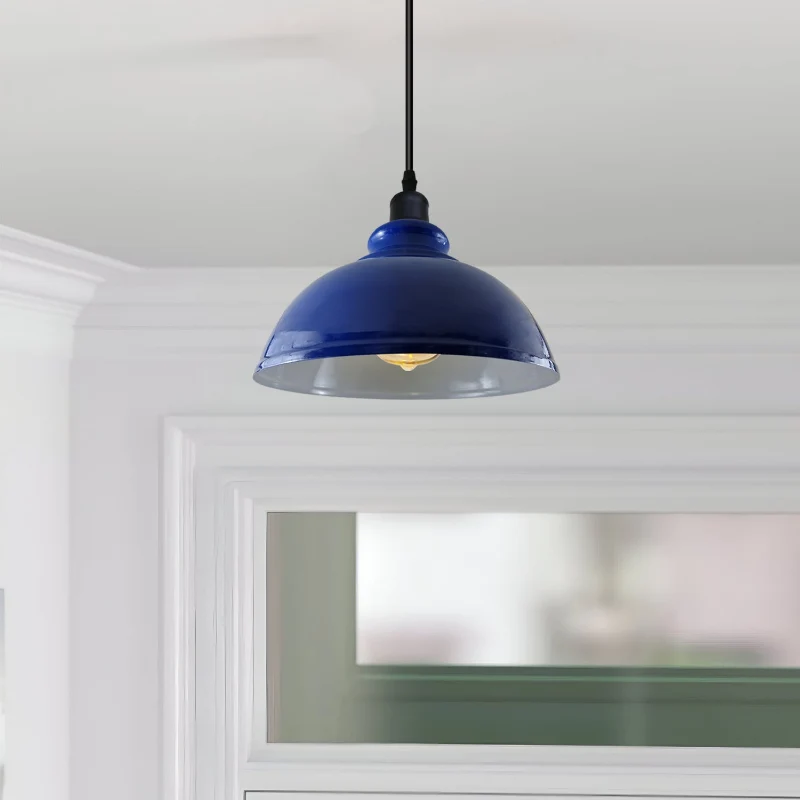 Retro Pendelleuchte Blau Hangelampen | Ø 29cm | E27 ~ 2955