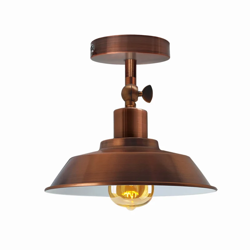 Moderne Kuppel-Deckenleuchte Kupfer E27 – Metall – 26 cm Schirm~3024