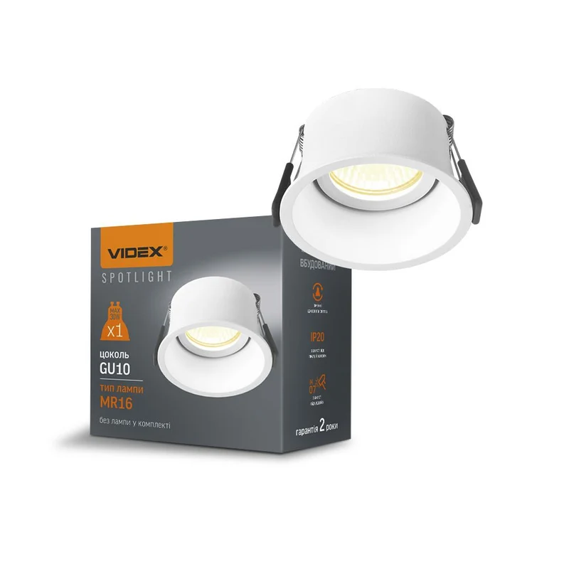 LED-Einbaustrahler | Vertieft | Rund | Ø77mm | Weiß