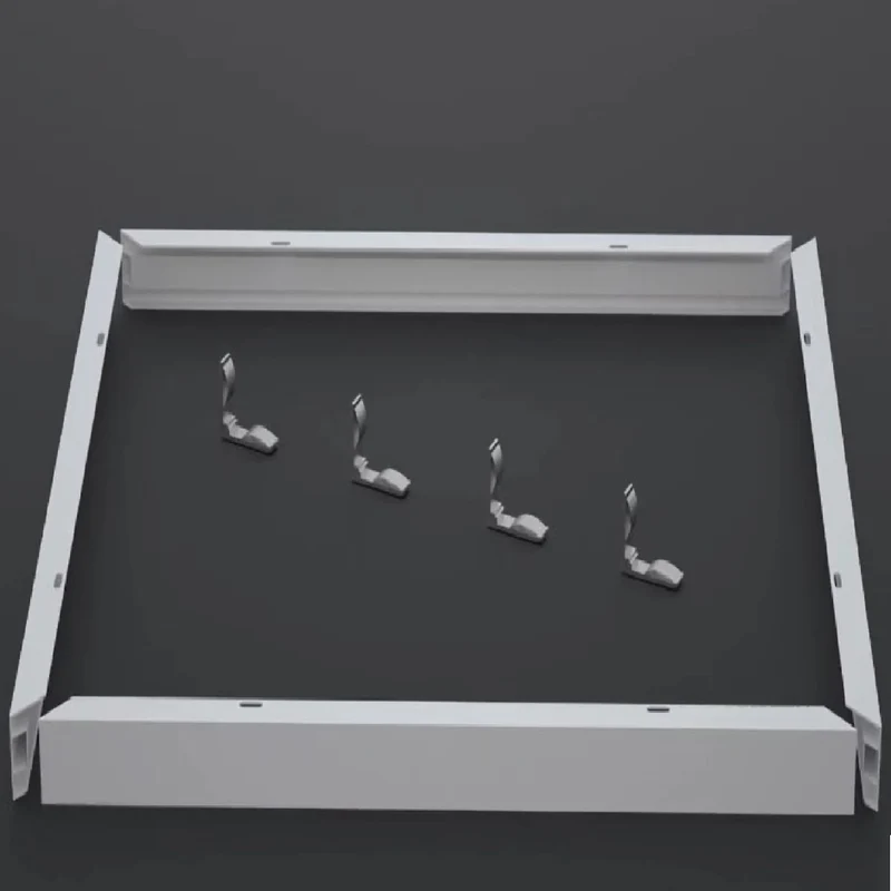 Aufputzrahmen | Klicken Sie auf System | für LED-Hintergrundbeleuchtungspanel 120x30mm