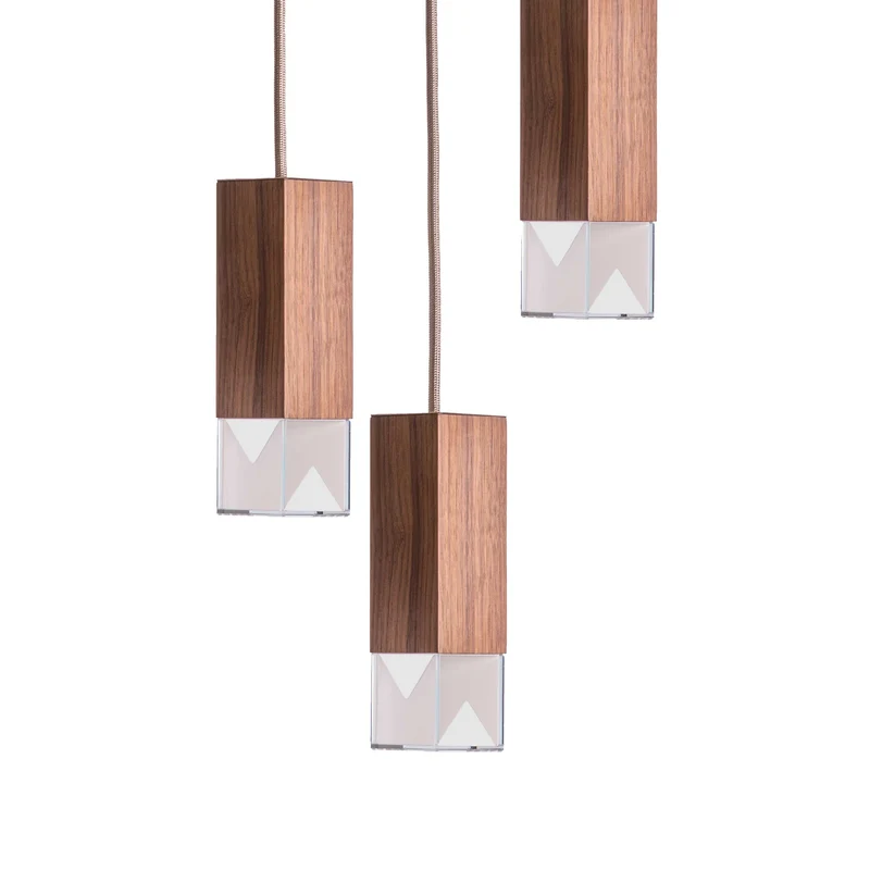 Wood Chandelier LAMP/ONE by Formaminima