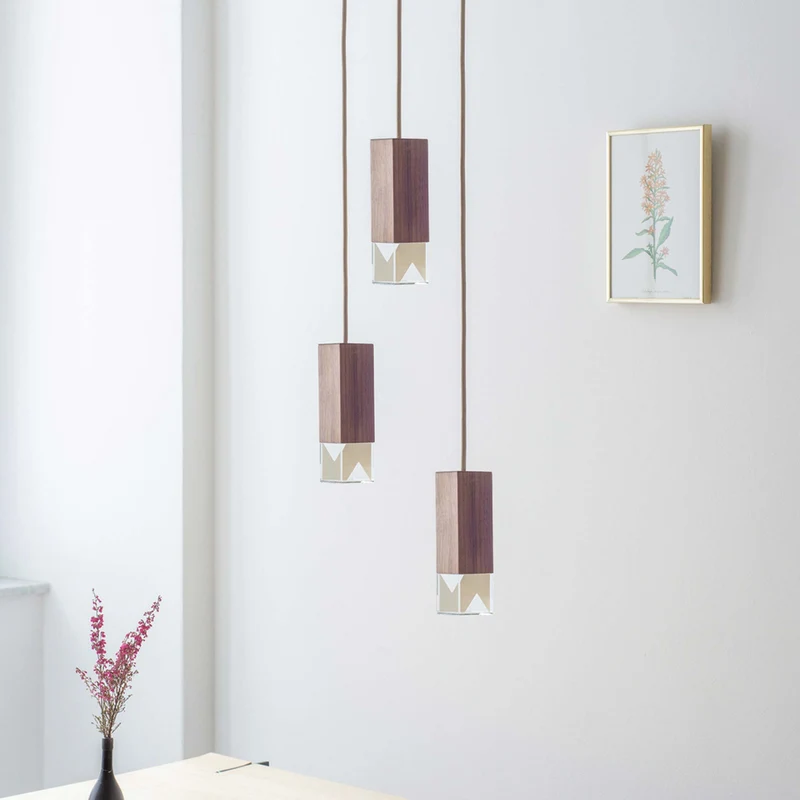 Wood Chandelier LAMP/ONE by Formaminima