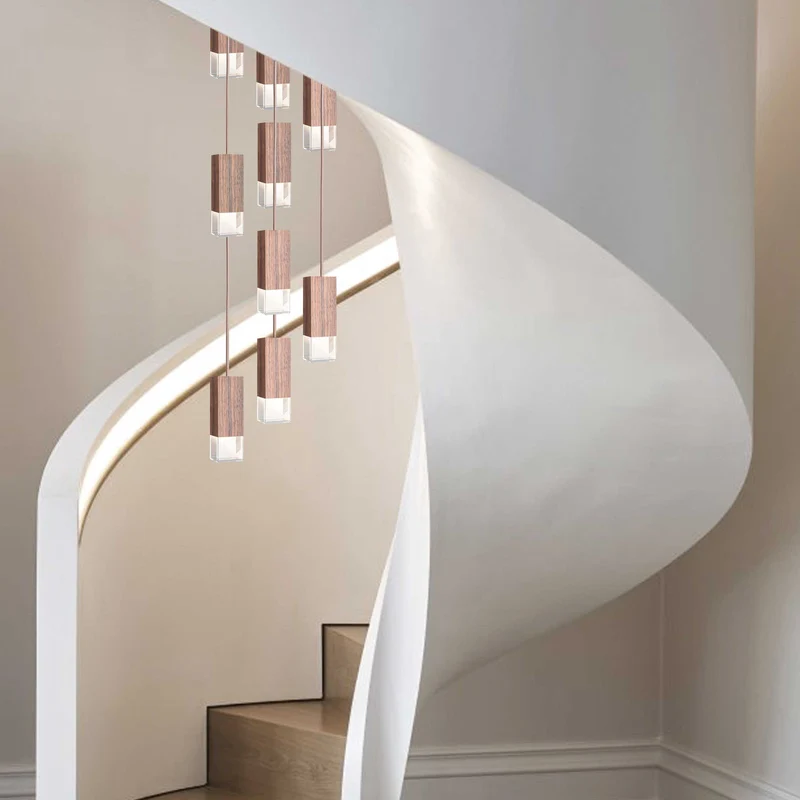 Wood Chandelier LAMP/ONE by Formaminima