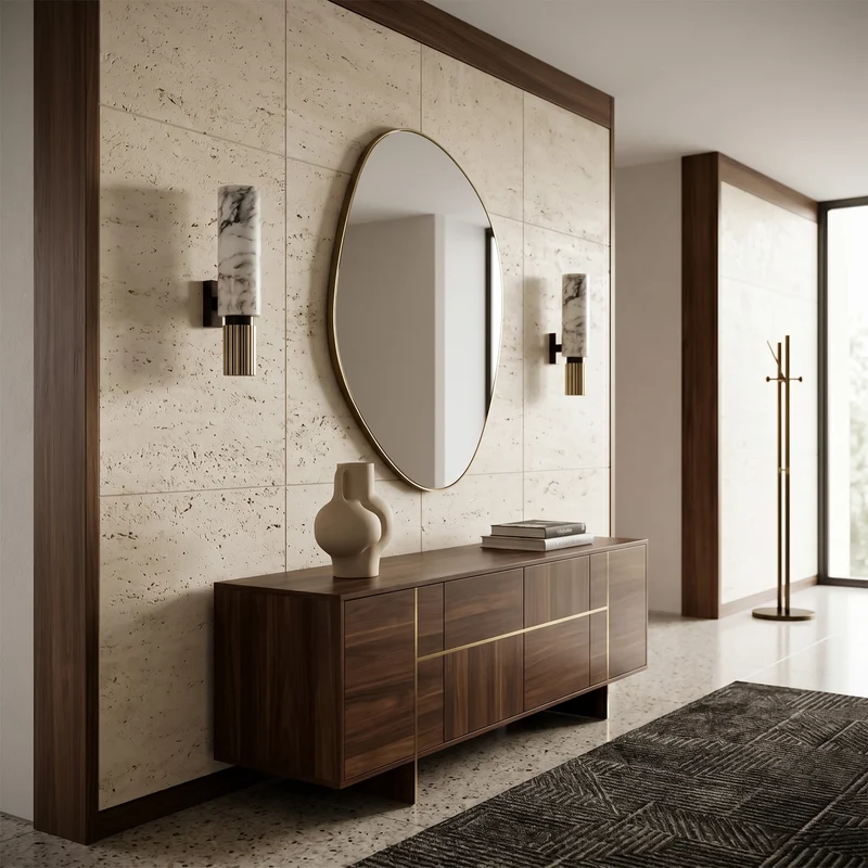 Wandleuchte Marmor Alabaster Modernes Design & Kupfer – Albâtre