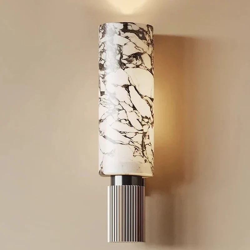 Wandleuchte Marmor Alabaster Modernes Design & Kupfer – Albâtre