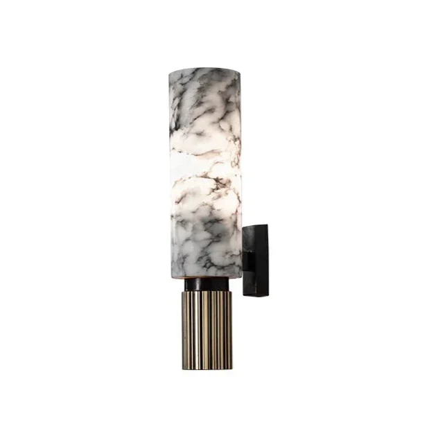 Wandleuchte Marmor Alabaster Modernes Design & Kupfer – Albâtre