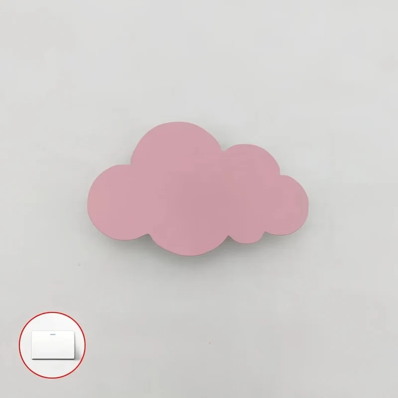 Minimalistische Wolkenform Wandleuchte fürs Kinderzimmer
