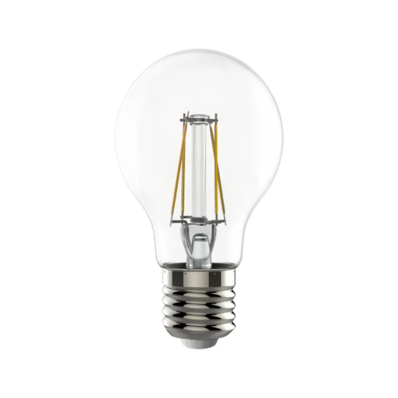 LED-Filament-Leuchtmittel Birne | dimmbar | E27 | 7 Watt (ersetzt 60 Watt) | 806 Lumen | 2.700 K warmweiß | 360° Abstrahlwinkel | Form A60 | Glas klar | Glühfaden | Retrofit | Fadenglühbirne - LED's Light