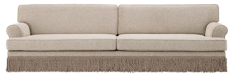 Casa Padrino Luxus Wohnzimmer Sofa Beige 277 x 101 x H. 77 cm