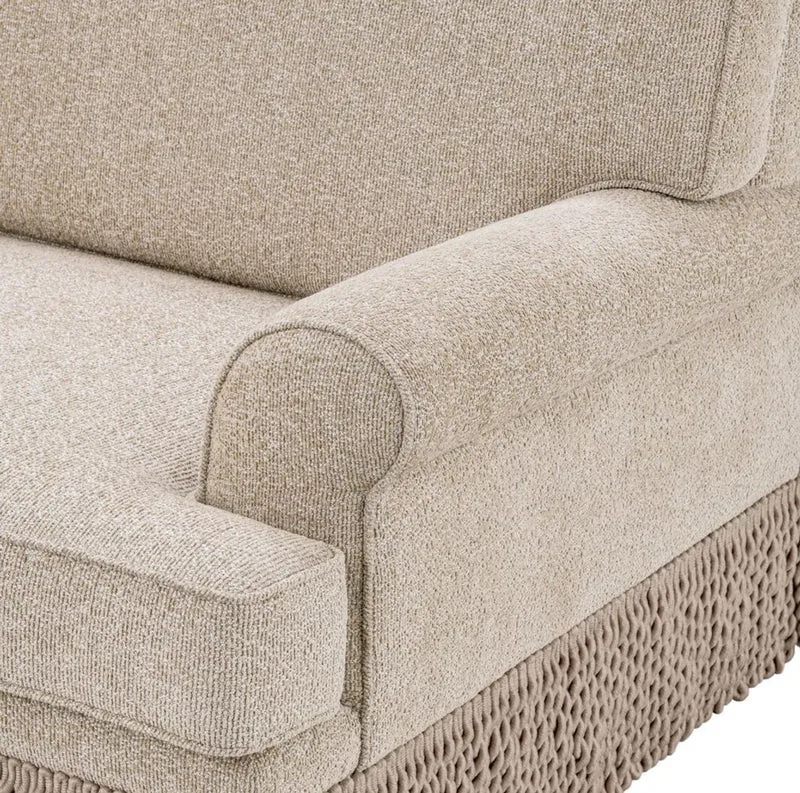 Casa Padrino Luxus Wohnzimmer Sofa Beige 277 x 101 x H. 77 cm