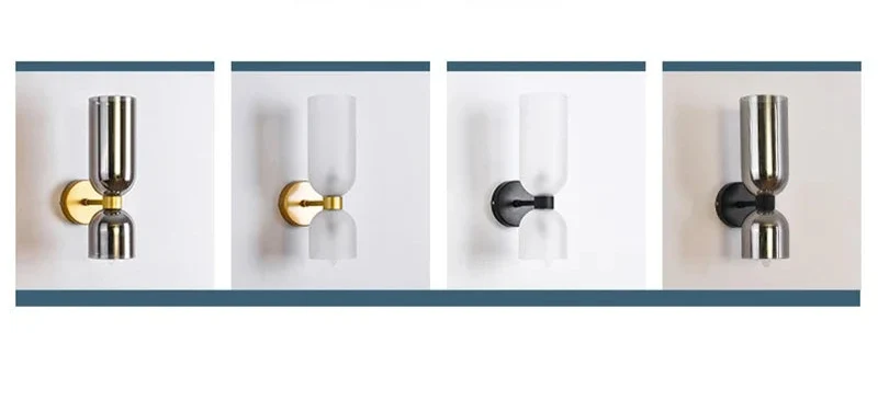 Elegante Innenwandleuchte aus Klarglas – Sorella