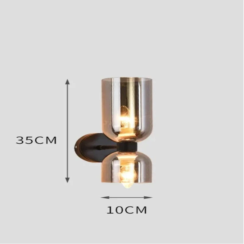Elegante Innenwandleuchte aus Klarglas – Sorella