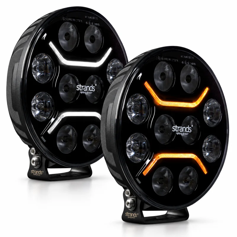 Strands Dark Knight Intensives Fahrlicht / 9"