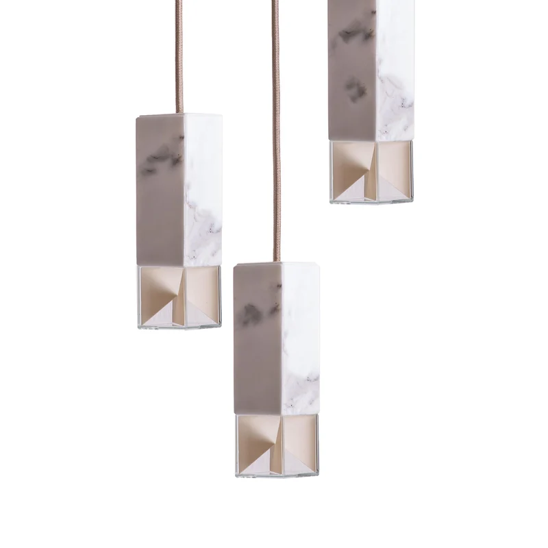 Marble Chandelier LAMP/ONE by Formaminima