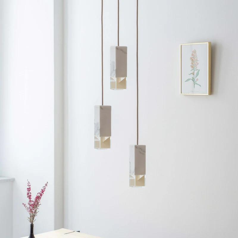 Marble Chandelier LAMP/ONE by Formaminima
