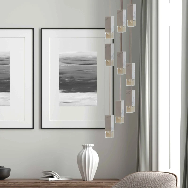 Marble Chandelier LAMP/ONE by Formaminima