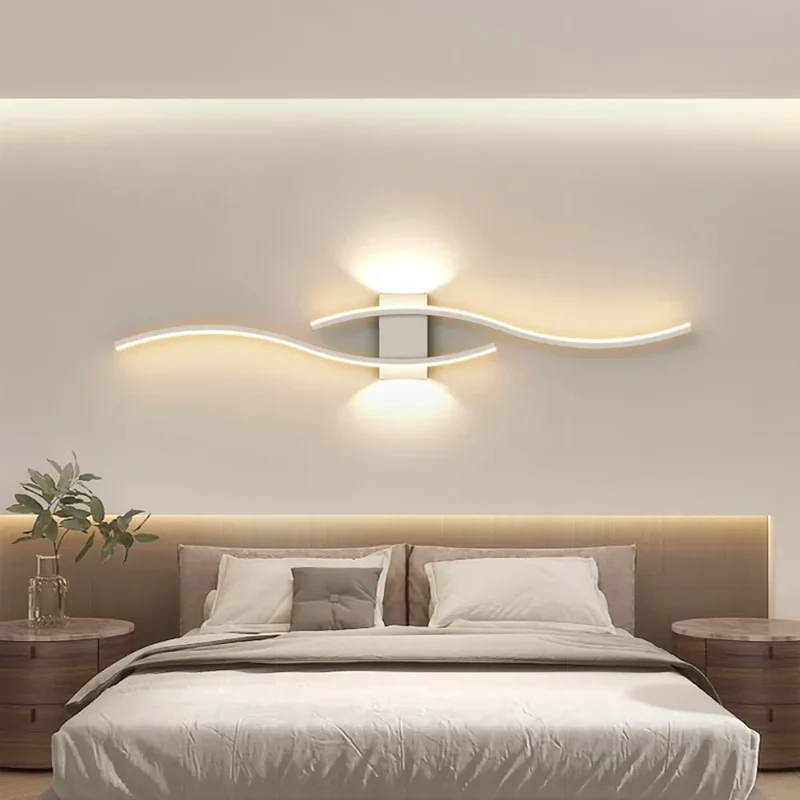 Elegante Wandlampe Verstellbares Licht Hochdekorativer Stil – Wave eteins