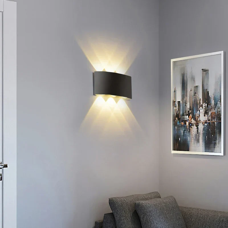 Wasserdichte moderne Wandleuchte für Außenbereiche – WaveX