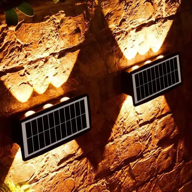 Solar LED Wandleuchte Doppelstrahl Außen – Solarix