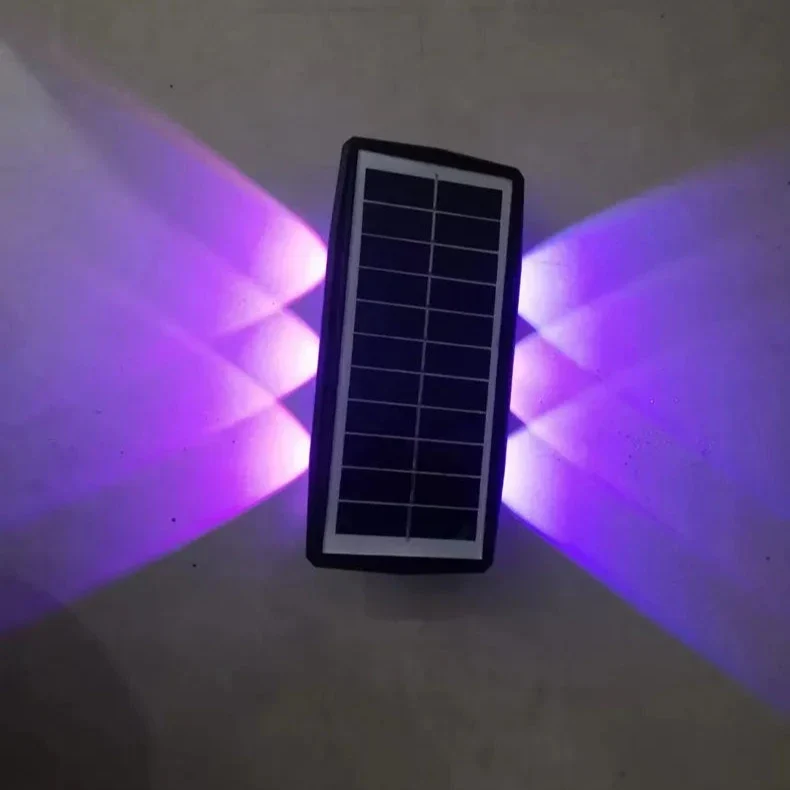 Solar LED Wandleuchte Doppelstrahl Außen – Solarix