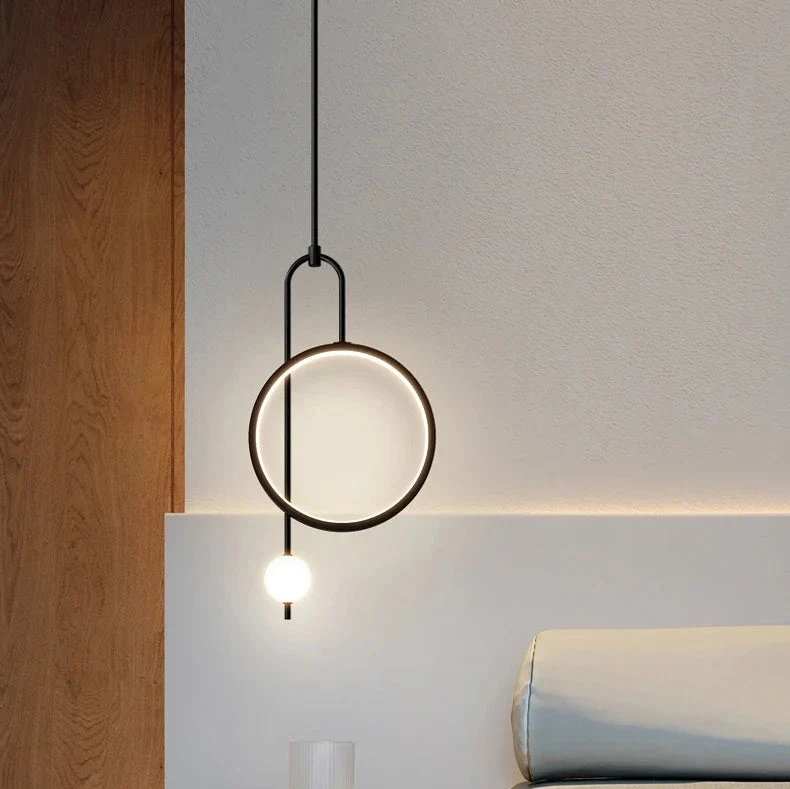 Moderne LED-Hängeleuchte Ring für vielseitige Räume – Haloa