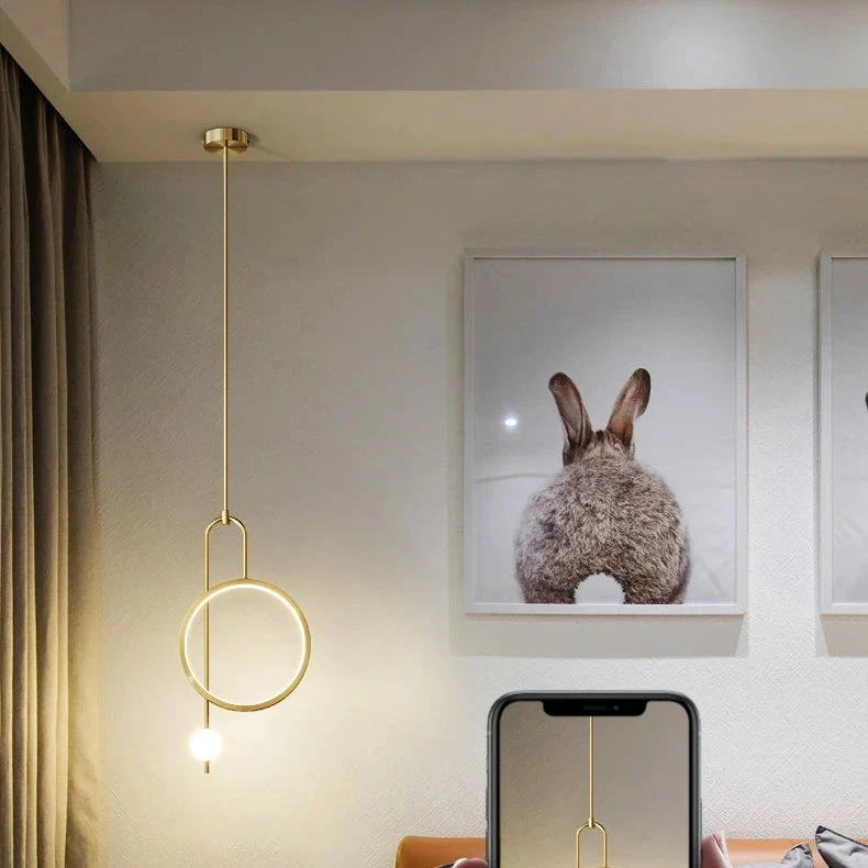 Moderne LED-Hängeleuchte Ring für vielseitige Räume – Haloa