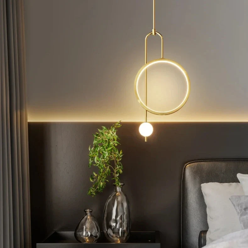 Moderne LED-Hängeleuchte Ring für vielseitige Räume – Haloa