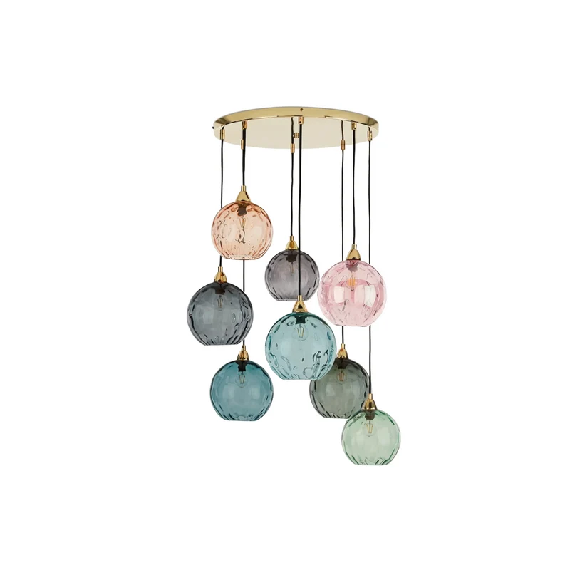 Bunte Glas-Hängeleuchte Fröhliche und Moderne Atmosphäre – Célestro