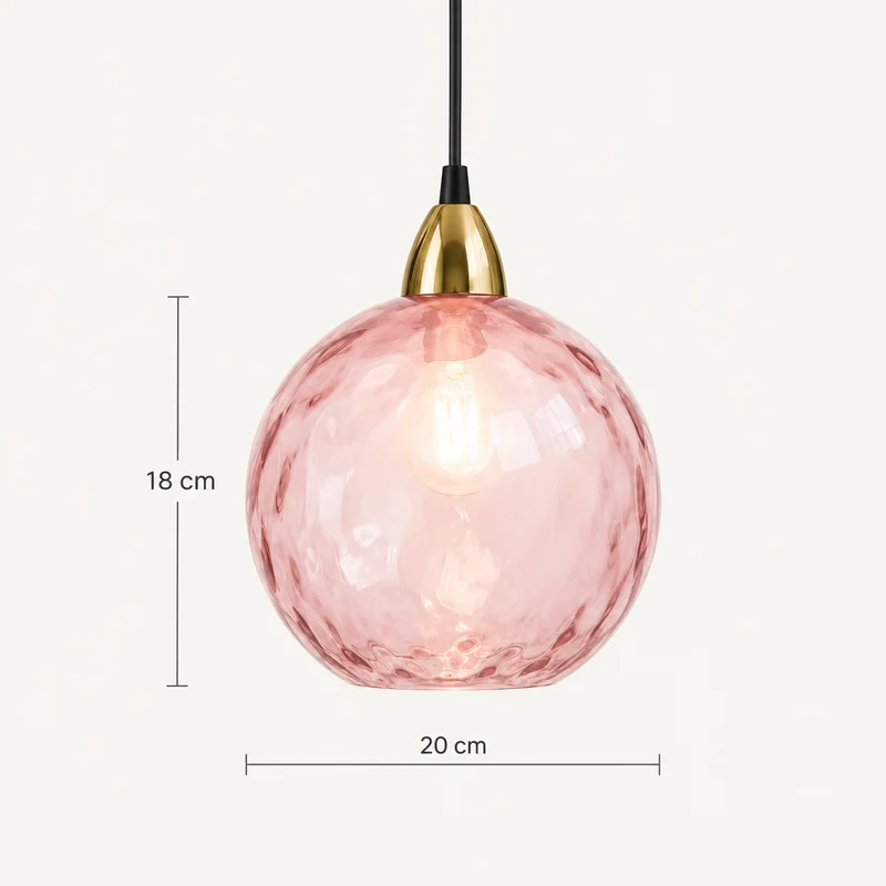 Bunte Glas-Hängeleuchte Fröhliche und Moderne Atmosphäre – Célestro