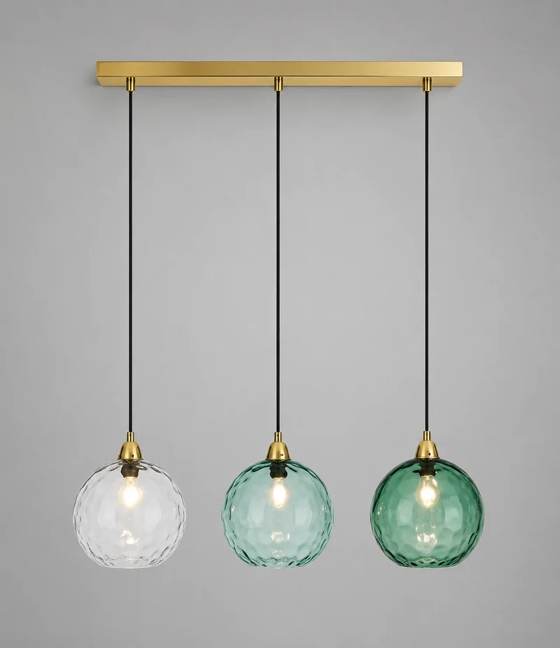 Bunte Glas-Hängeleuchte Fröhliche und Moderne Atmosphäre – Célestro