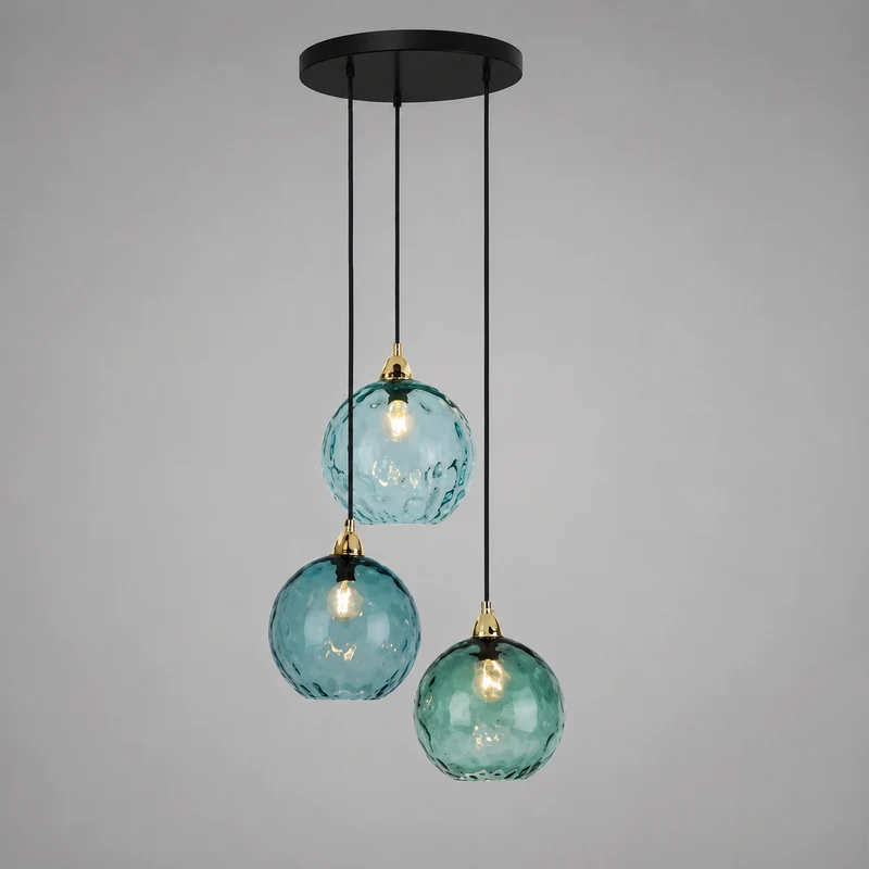 Bunte Glas-Hängeleuchte Fröhliche und Moderne Atmosphäre – Célestro