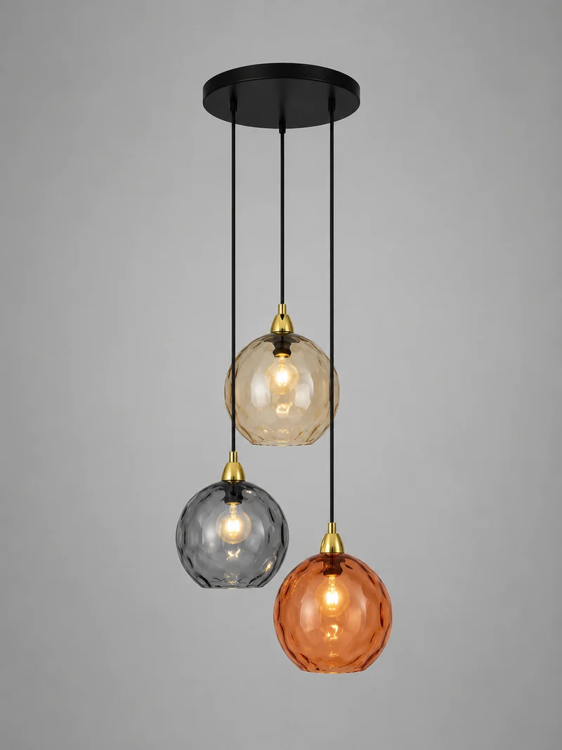 Bunte Glas-Hängeleuchte Fröhliche und Moderne Atmosphäre – Célestro