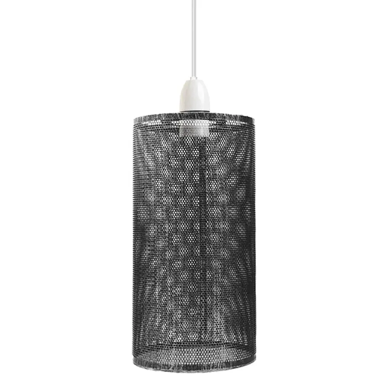 Abat-jour vintage en forme de cage en métal Suspension en métal Lampe