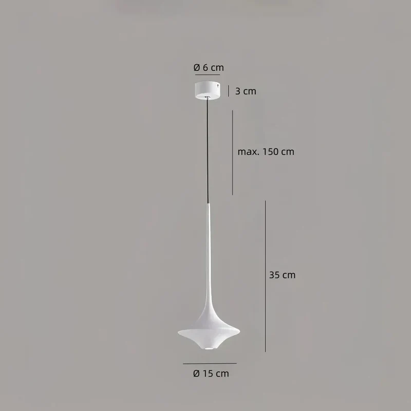 Minimalistische Pendelleuchte im skandinavischen Design fürs Schlafzimmer