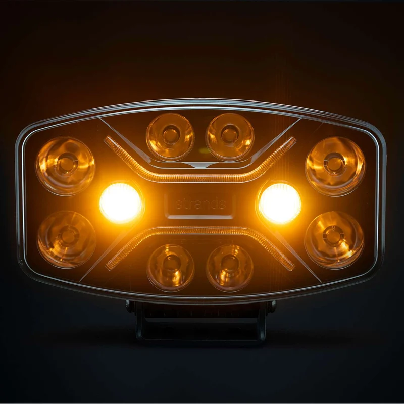 Strands Dark Knight Insane Driving Lamp mit Warnblinklichtern