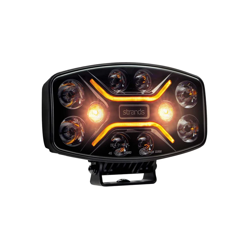 Strands Dark Knight Insane Driving Lamp mit Warnblinklichtern