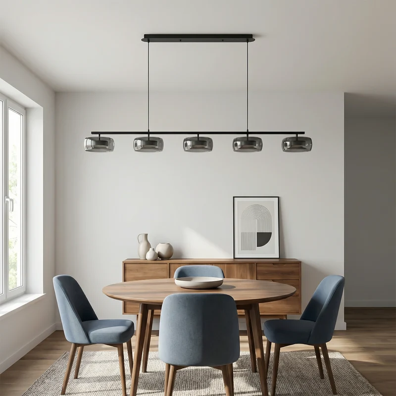 Elegante lange Deckenleuchte im Industrie-Stil – Orizon