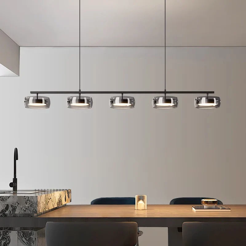 Elegante lange Deckenleuchte im Industrie-Stil – Orizon