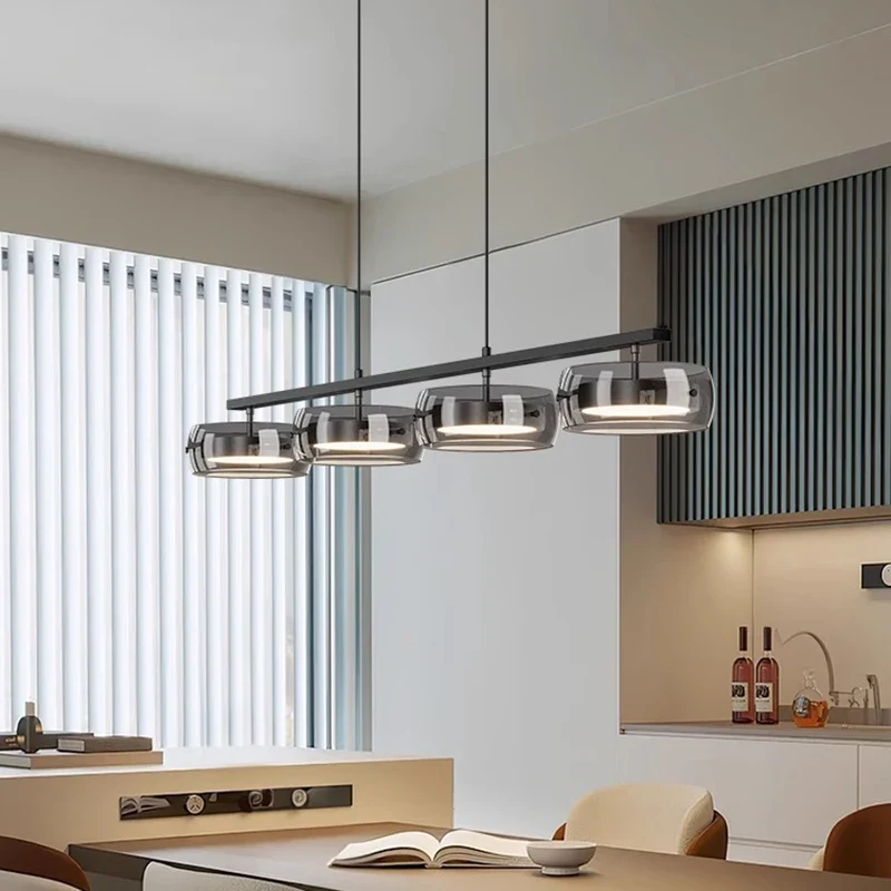 Elegante lange Deckenleuchte im Industrie-Stil – Orizon