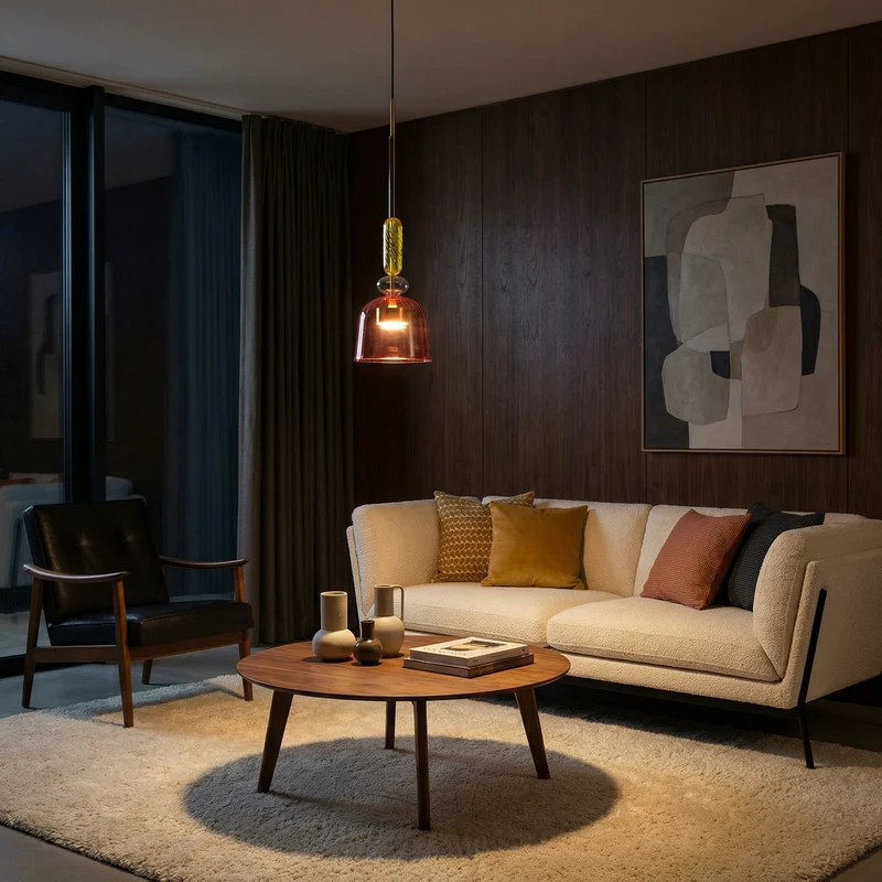 Bunte Geometrische Hängelampe Nordischer Stil – Yura
