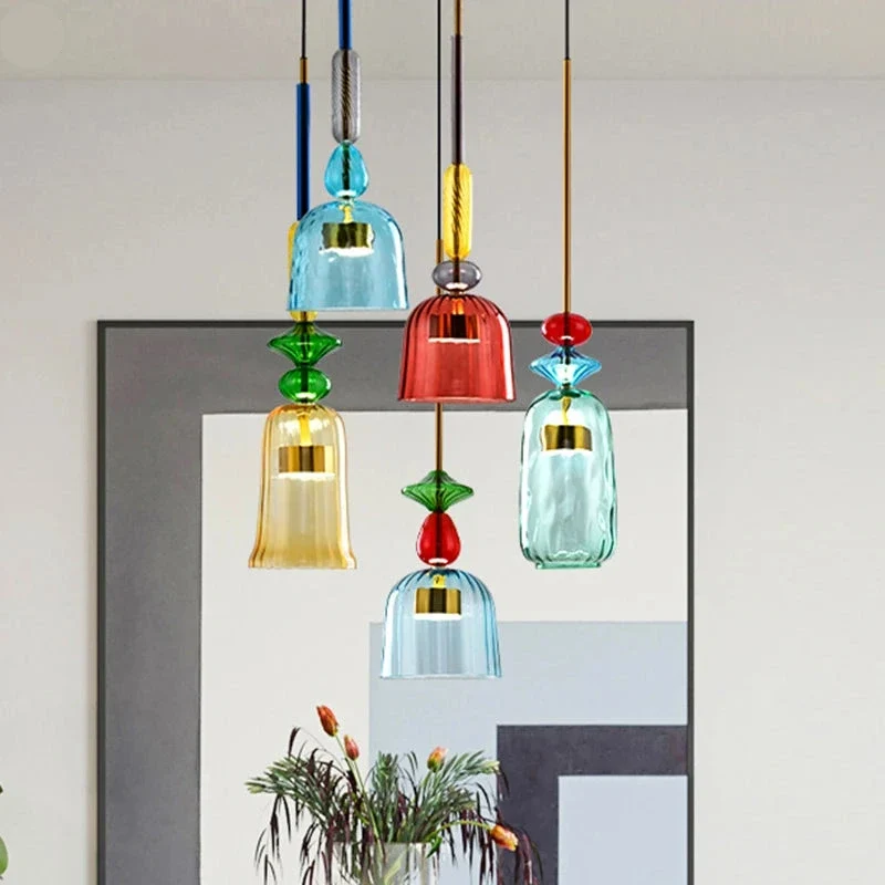 Bunte Geometrische Hängelampe Nordischer Stil – Yura