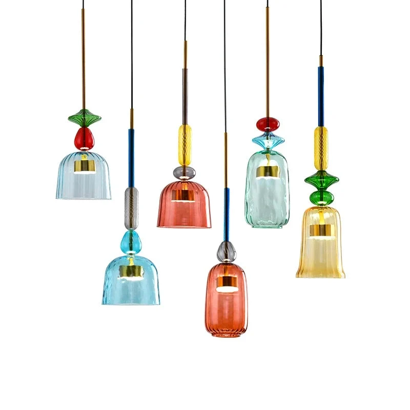 Bunte Geometrische Hängelampe Nordischer Stil – Yura