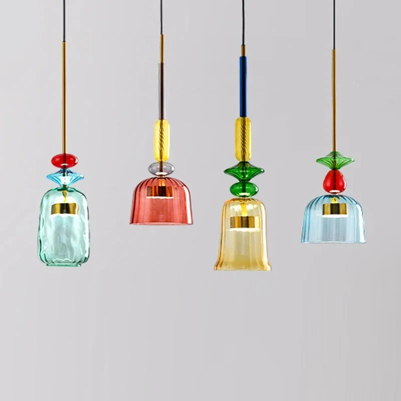 Bunte Geometrische Hängelampe Nordischer Stil – Yura