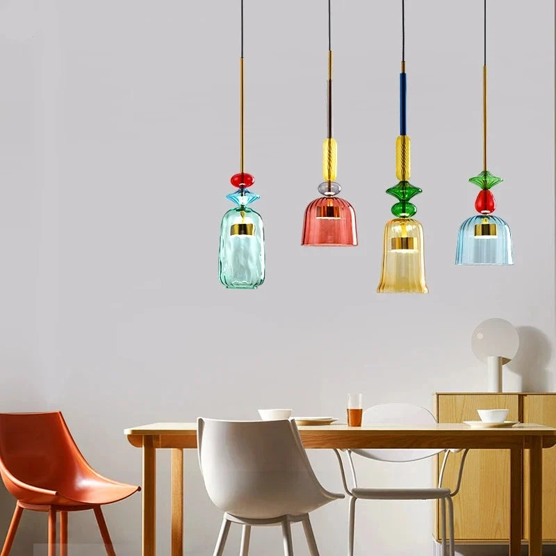 Bunte Geometrische Hängelampe Nordischer Stil – Yura